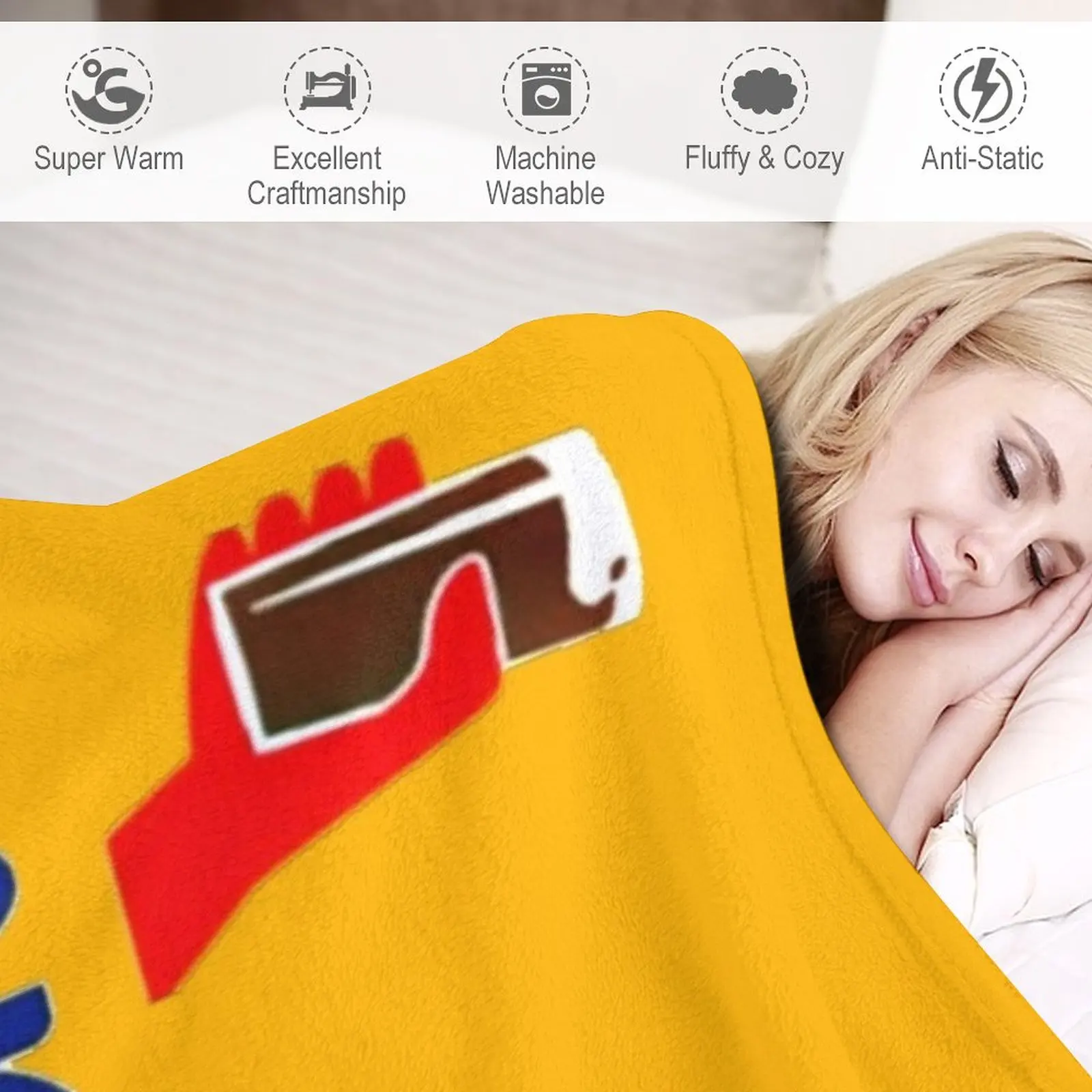 Шоколадное одеяло Chocomel плед для путешествий теплое дивана