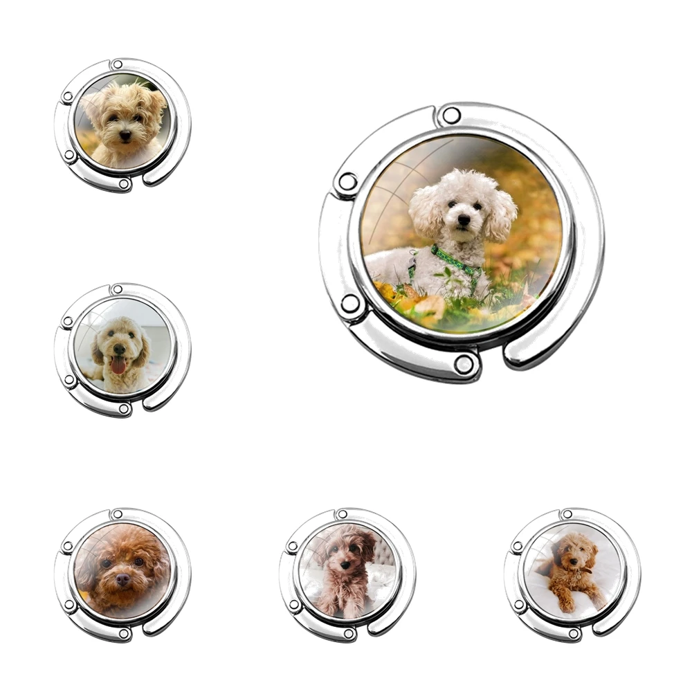 Миниатюрный Складной Крючок-Пудель для женского стола