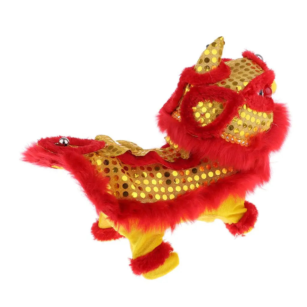 

Chinese Electric Plush Walking Dancing Lion Sound Doll Model Kids Toy Home Decor Festival Gift Kids Present