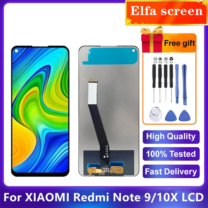 

6.53" Original For Xiaomi Redmi Note 9 LCD Display Screen Replacement For Redmi 10X 4G LCD M2003J15SG Display M2003J15SC Parts