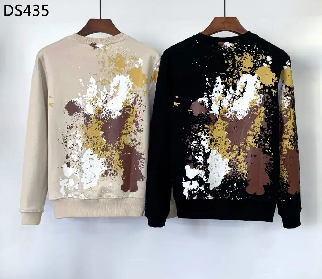 

Dsquared2 Women/Men Large Area Graffiti Letter Printed Hoodie Unisex Casual Long-sleeved Sweatshirt DS435#
