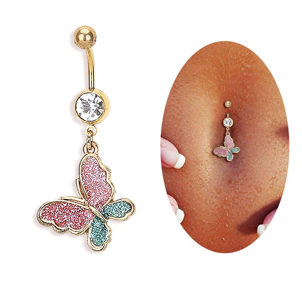 

Fashion High Quality Surgical Steel Navel Piercing Belly Button Rings Belly Piercing Body Jewelry