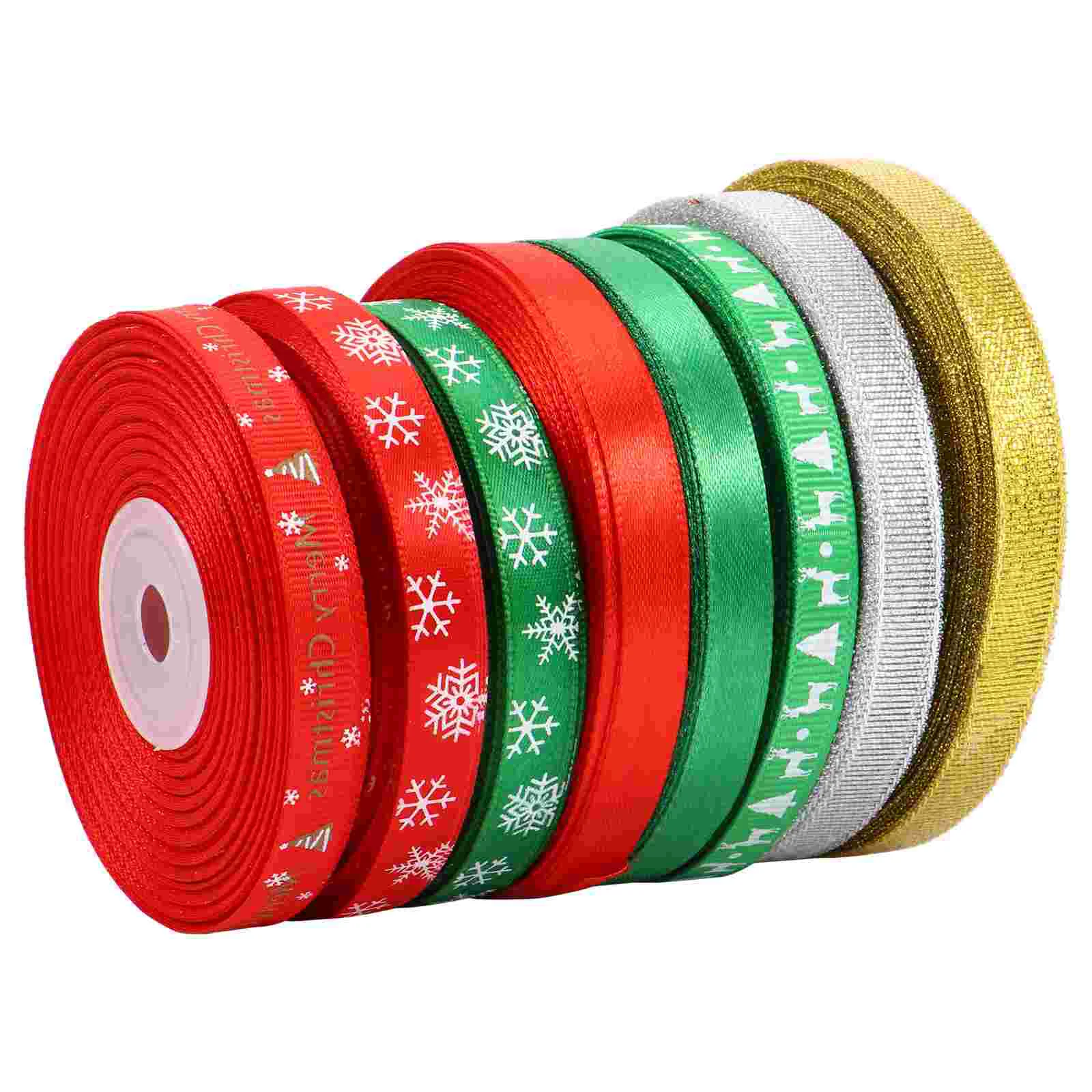 

8 Rolls Ribbon Belt Gift 25 Yards Packing Ribbon DIY Ribbon Christmas Ribbon