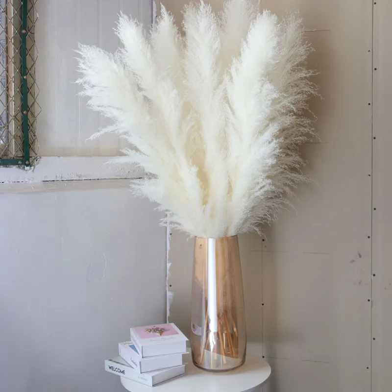 

5Pcs/10Pcs 80cm Large Pampas Grass Dried Natural Flowers Fluffy Artificial Flowers Wedding Supplies Decoration Dry Flowers