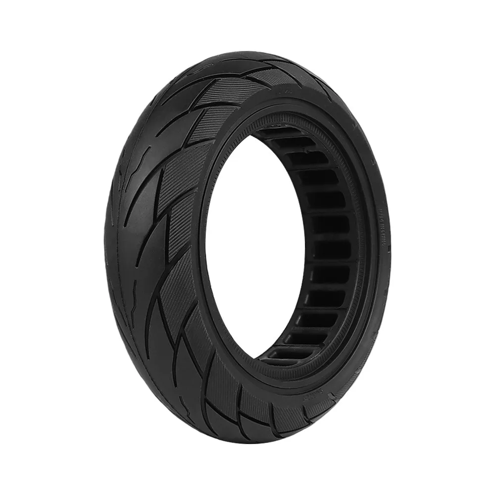 Фото Цельная шина 10X2.5 подходит для электросамокатов Kugoo M4/M4 Pro, антипрокольная и взрывозащищённая шина с сотовой структурой. №3