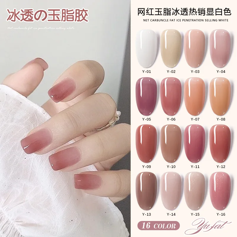 

Гель-лак для ногтей, полуперманентный, прозрачный, желеобразного цвета, со светодиодной подсветкой, под УФ-лампой