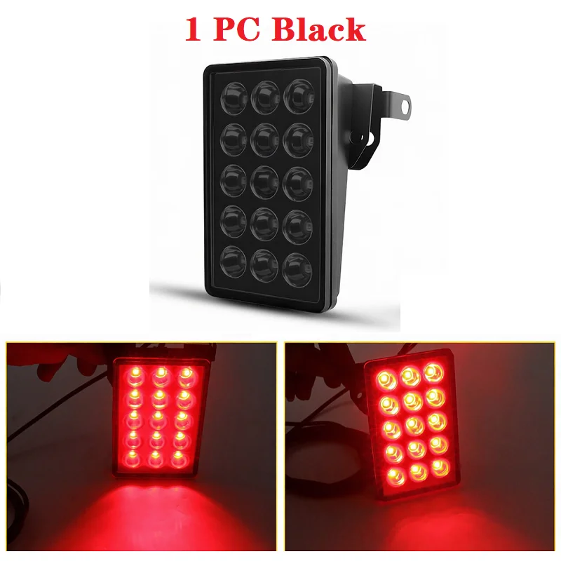 

12 В F1 Стиль Автомобильный светодиодный стоп-сигнал Высокая яркость Красный мигающий Предупреждение Автоматическая остановка Задний фонарь хорошего качества для автомобиля внедорожника Мото