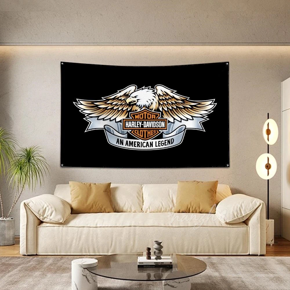 Фото Декоративные настенные покрытия с логотипом мотоциклов, постеры для Harley Davidson Electra Glide Ultra Classic 1250 S PA 1250S №5