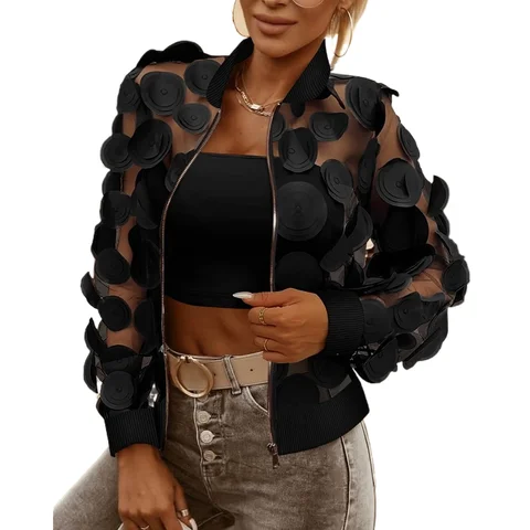 Noworry Прозрачная сетчатая куртка