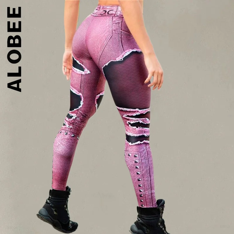 

Женские Бесшовные Леггинсы Alobee, спортивные Леггинсы с эффектом пуш-ап и высокой талией для фитнеса и йоги