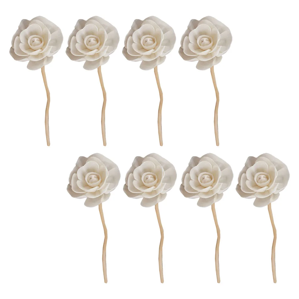 

Diffuser Sticks Reed Flower Fragrance Home White Reeds Oil Decorative Office Inch Bathroom Stick Rattan Set Aroma Refill