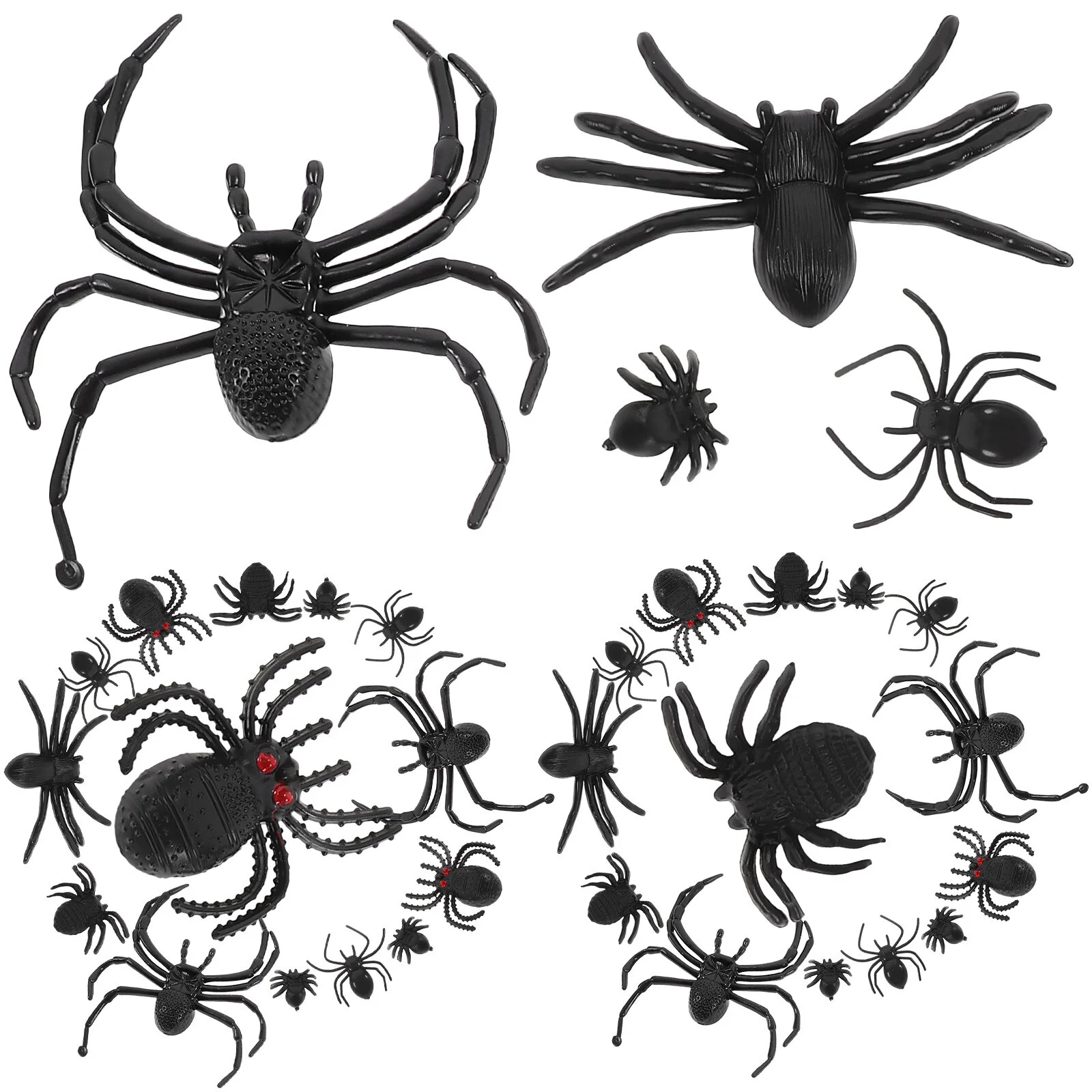 

Accessories Party Spider Decoration Halloween Props Simulation Plastic Scary Spiders Model