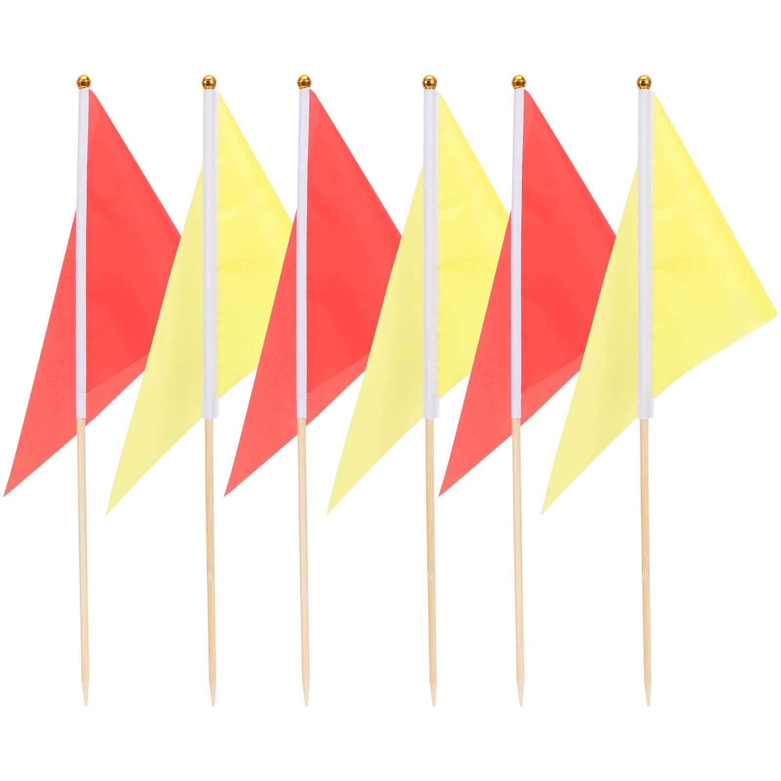 

Triangle Flags Flags Flag Lawn Marking Marker Garden Yard Stake Yellow Markers Landscape Red Golf Triangle Irrigation Referee