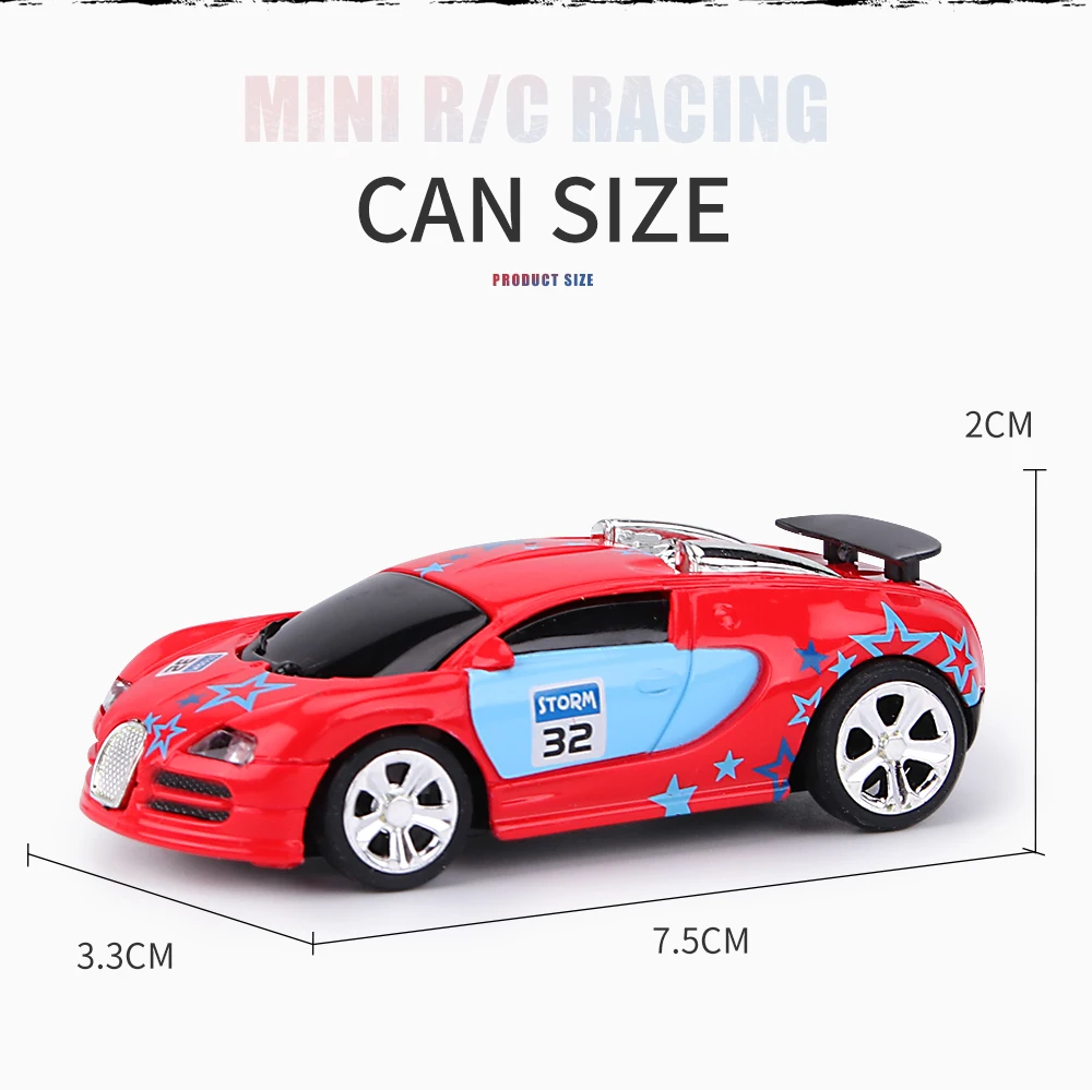 4pcs/pack 2.4GHZ MINI RC Cars Remote Control Mini Coke Can Pocket Racing Car Drift-Buggy Bluetooth radio Controlled Toy Kid Gift enlarge