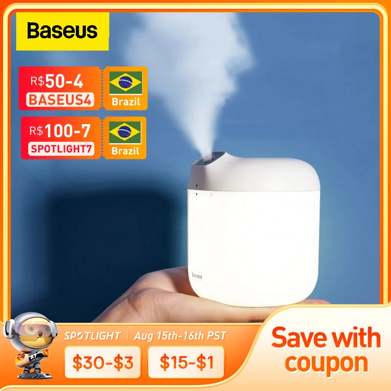 

Увлажнитель-очиститель воздуха Baseus, со светодиодный Ной лампой