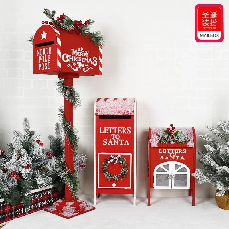 Рождественское украшение деревянный дом почтовый ящик откидной орнамент с