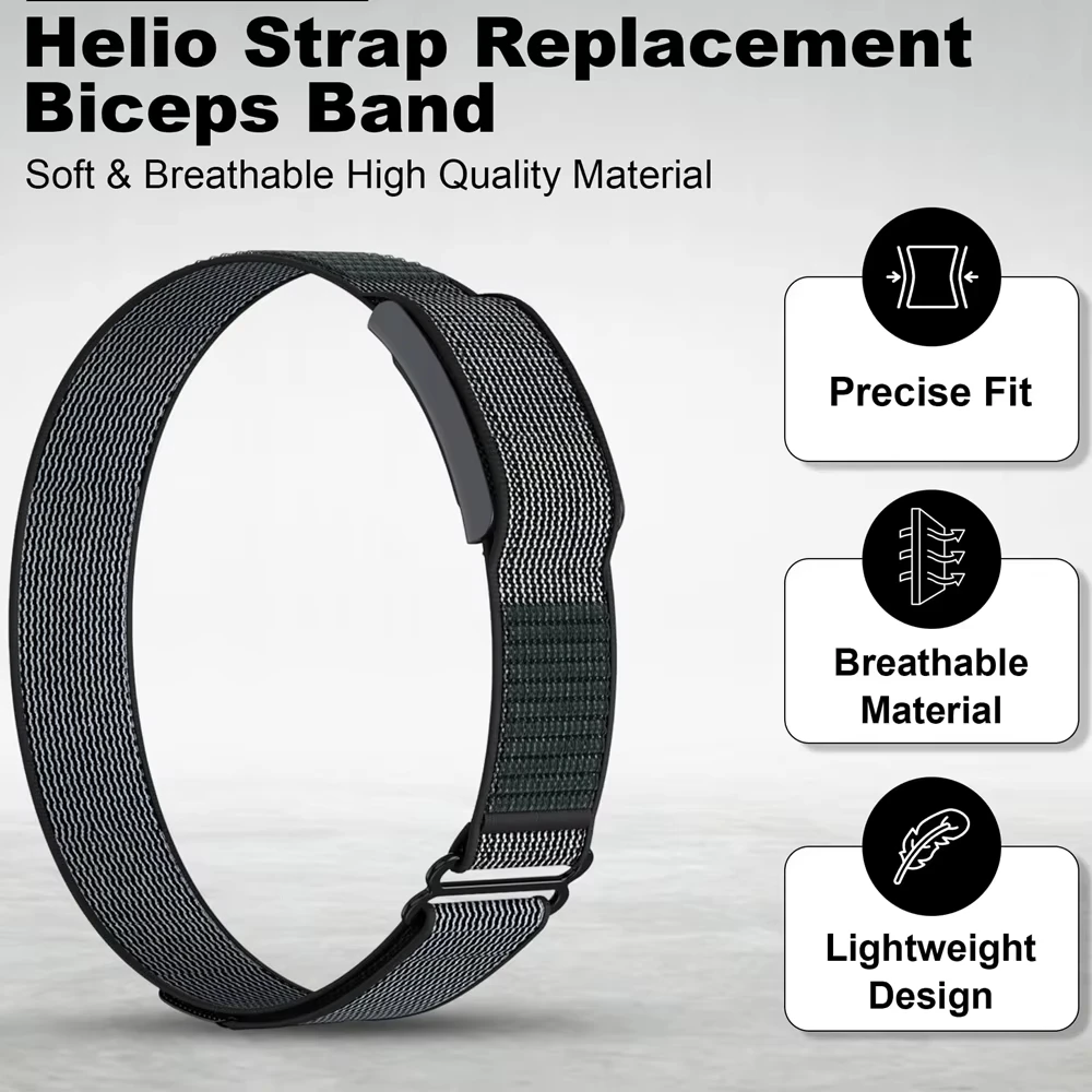 Фото Регулируемый нейлоновый ремешок для Amazfit Helio, дышащие спортивные ремешки для фитнес-трекера, сменные ремни correa amazfit helio №4