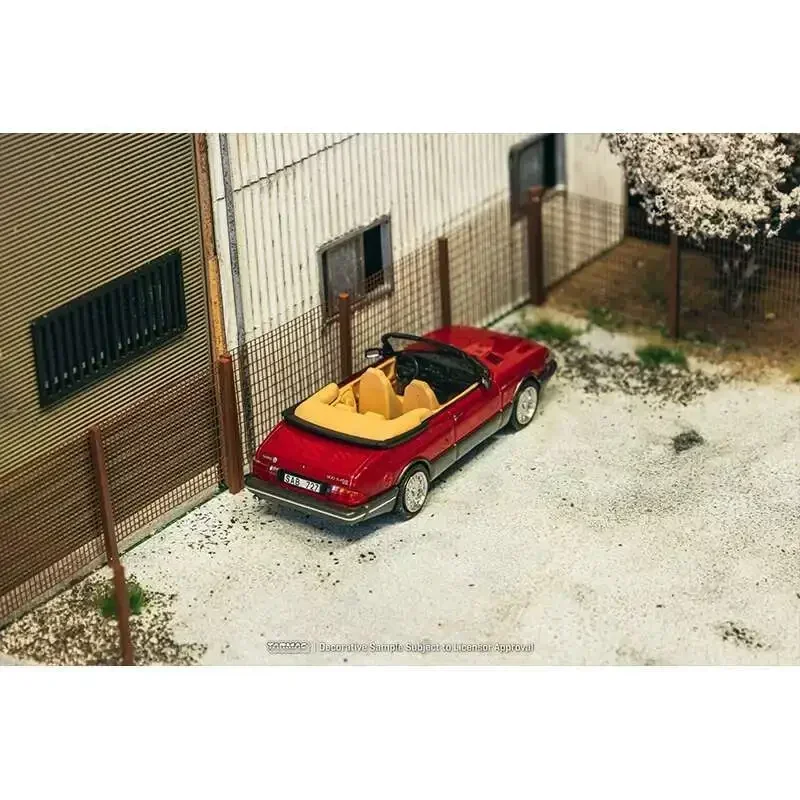 Фото TW в наличии 1:64 Saab 900 Turbo Convertible красная литая под давлением модель автомобиля, коллекция игрушек Tarmac Works №2