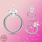 Женская подвеска в виде мыши или сердца, серебристаяРозоваяЗолотистая