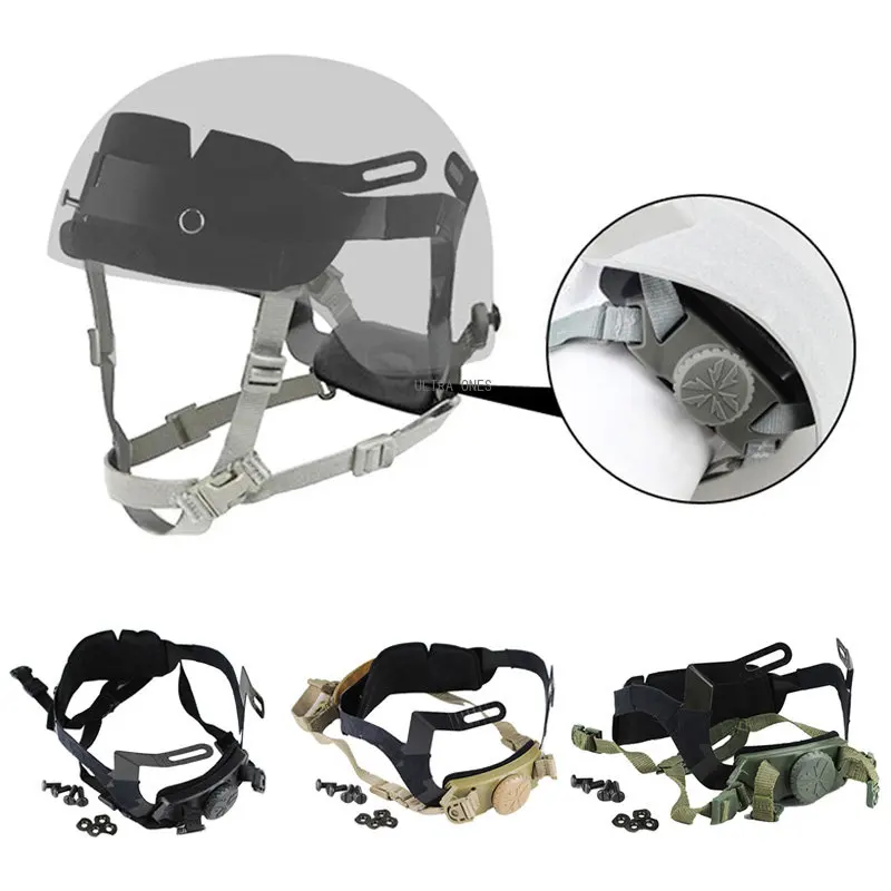 

FAST Helmet Locking Chin Strap Tactical Military Helmet Suspension System Hunting Airsoft Paintball Cs Game Helmets Accessories