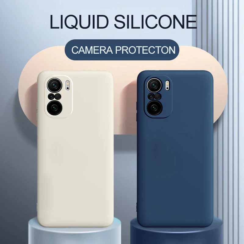 

Чехол Poco F3 Pocof3 Pro, роскошный оригинальный мягкий чехол из жидкого силикона для Xiaomi Poco F3 Pocof3 Poco F 3 Pro, противоударный чехол для телефона