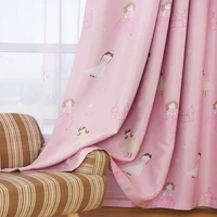 2022 blackout pink curtains for girls room kids children curtains blackout bedroom curtain drapes windows treatment