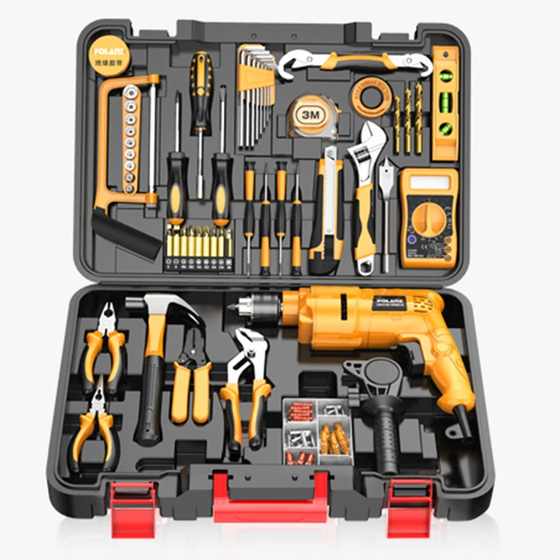 Equipment Repair Tool Storage Box Electrician Work Workshop Complete Toolbox Outdoor Waterproof Werkzeugkoffer Tools Packaging