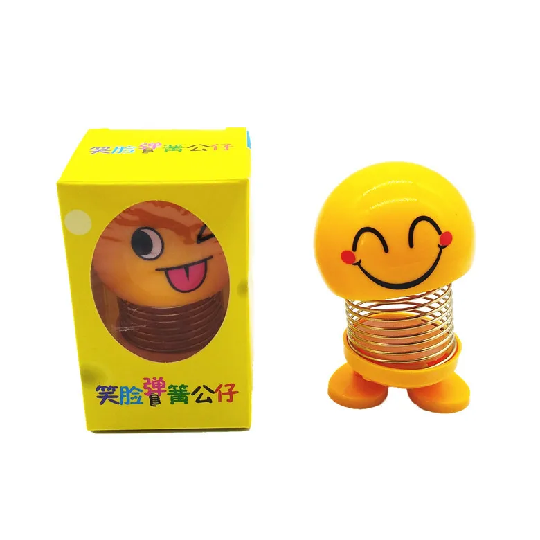 

Car Ornaments Bobblehead Nod Dolls Cute Cartoon Funny Wobble Head Robot Lovely Auto Dashboard Decoration Facial Expression
