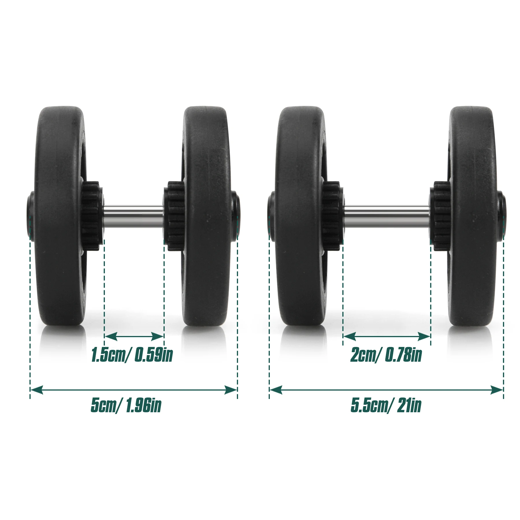 4 шт./компл. колеса для багажа с винтовым колесиком сменный чемодан на колесиках
