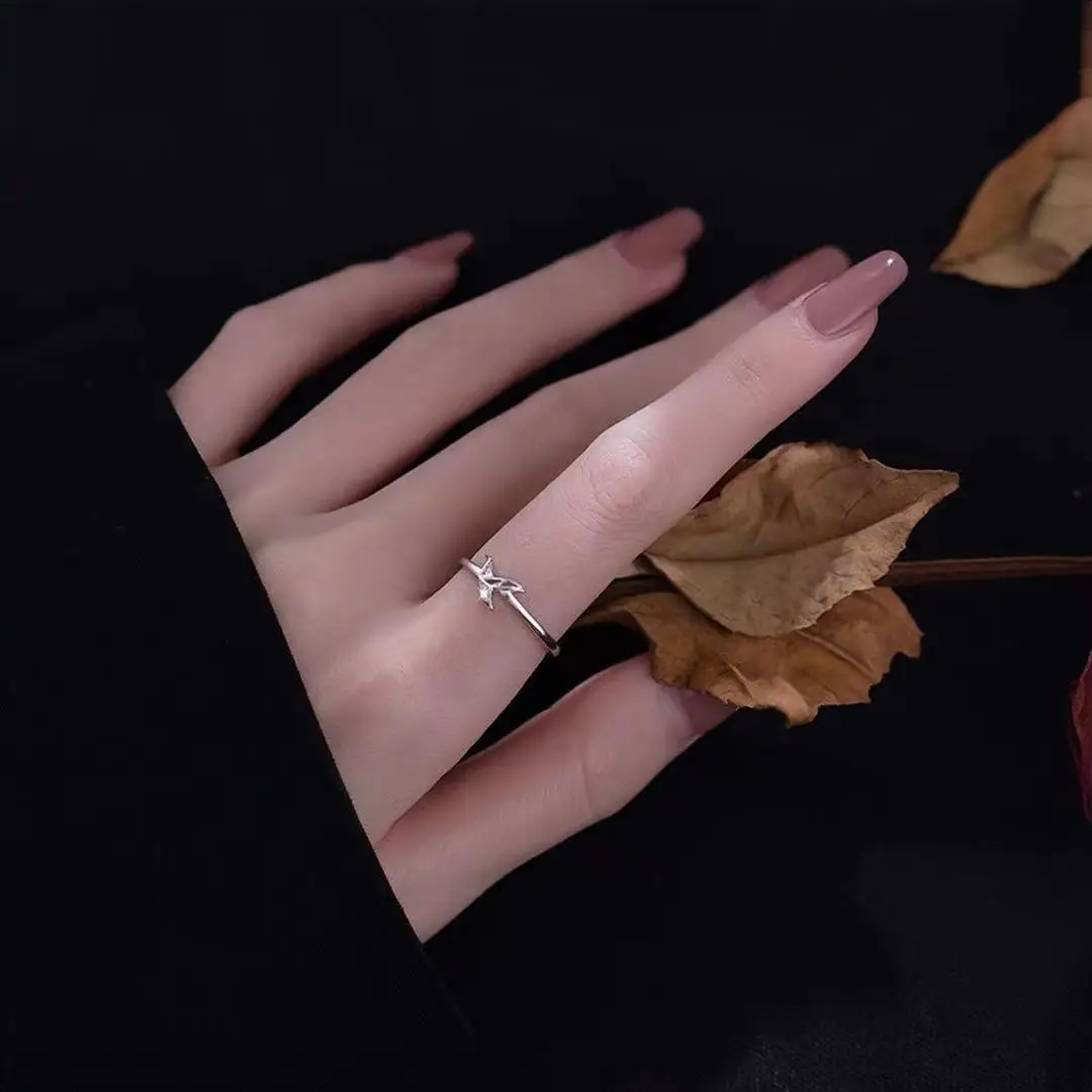 

925 Stamp Silver Color Dove of Peace Ring for Women Girl Minimalism Dove Shaped Party Daily Fine Jewelry Dropshipping