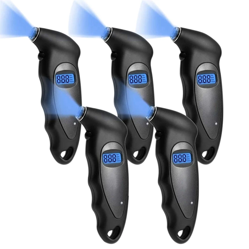 

5Pcs Car Digital Tire Pressure Gauge 0-150 PSI Tire Pressure Gauge Counting Tire Pressure Gauge For Car Bikes Motorcycle