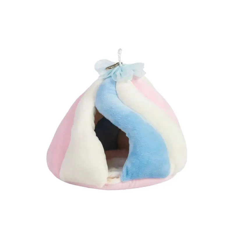 

Hamster Warm Bed ,Small Animal Hammock Cotton Sleeping Nest Plush Hut Hideout Cave Hanging Cage Toy for Dwarf Mice Rat