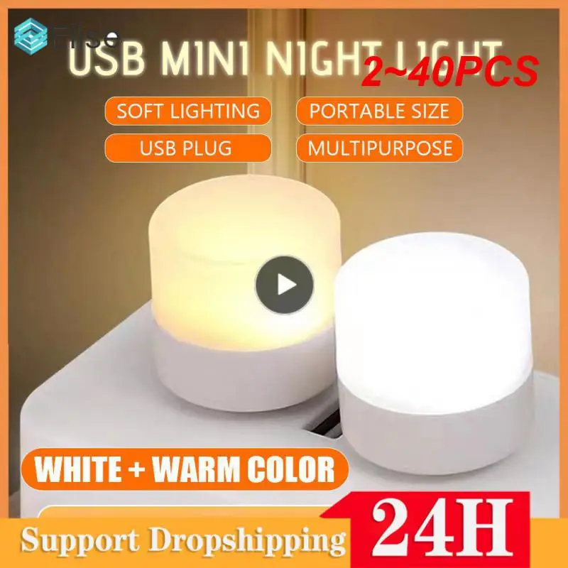 

Портативная Светодиодная лампа для чтения с USB, 5 В, 2-40 шт.