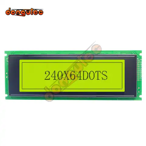 5,4 дюймовый 240X64 24064 240*64 ЖК-дисплей графическая точка LCM желто-зеленый FSTN STN T6963 экран параллельный порт