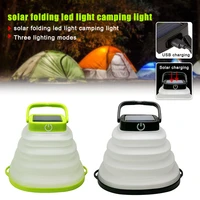 solar power tent light usb charging folding camping lamp emergency portable lamp work light bbq hiking