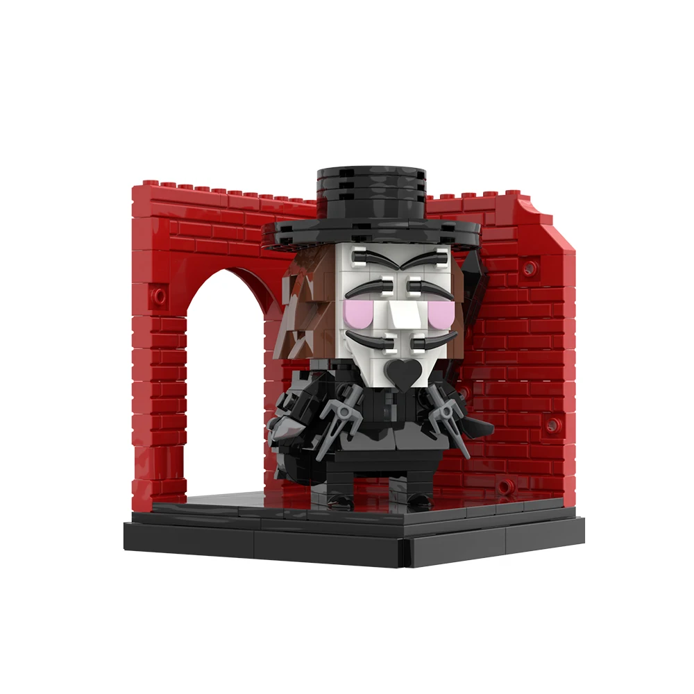 Набор строительных блоков MOC V for Vendetta, 294 детали, модель маски антигероя Гая Фокса, игрушка из кирпичиков, подарок для взрослых (art.: 3920dbce9bf5e) - 3920dbce9bf5e