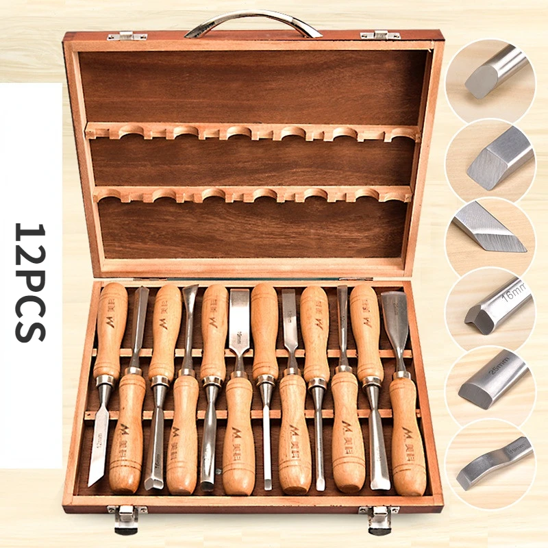 

Woodworking Chisel Set Carving Chisel Set Woodworking Tools Hand Carved Root Carving Wood Carving Knives
