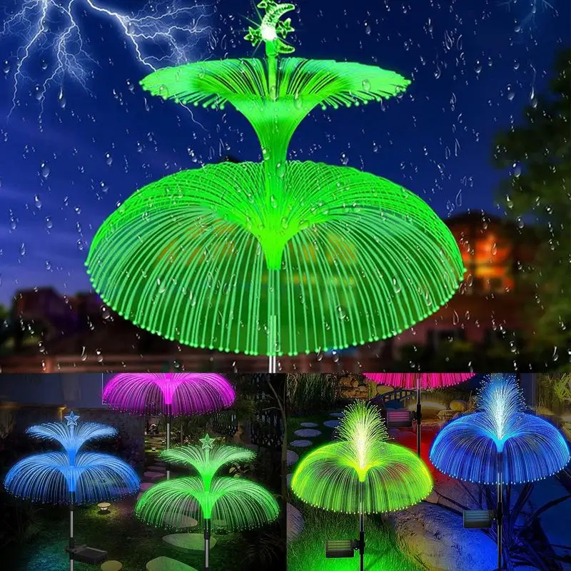 

3 шт., солнечные светильники для сада, 7 цветов