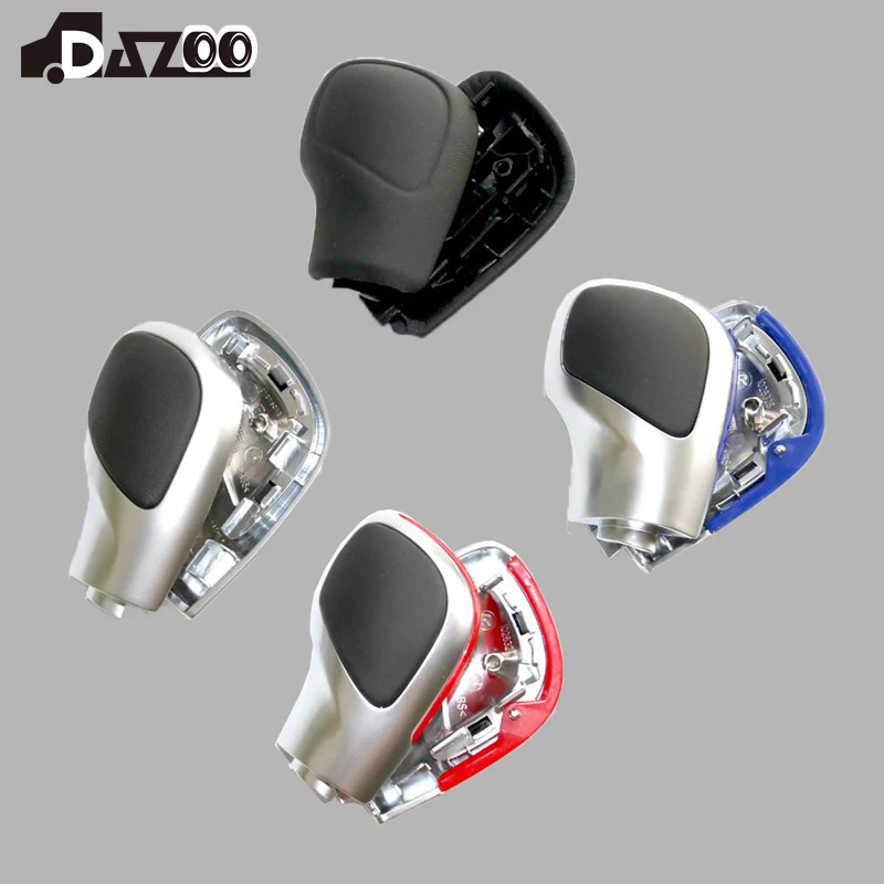 

DSG Gear Shift Knob Chrome With Leather Blue & Red Side Cover For VW Golf 6 7 R GTI Passat B7 B8 CC R20 Jetta MK6 GLI