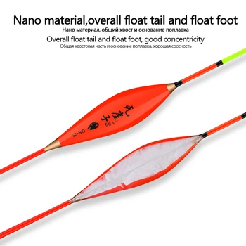 1 шт. композитные нано-поплавки + 1 плавающая трубка поплавок для мелководья композитный нано-поплавок вертикальный твердый хвост рыба карп рыболовные снасти 2