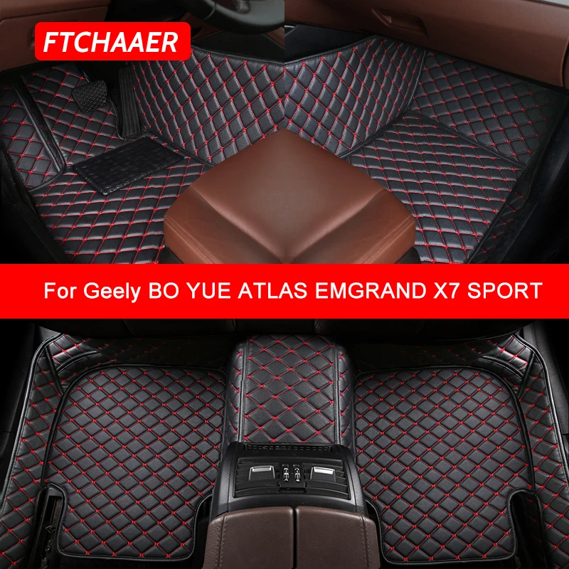 

FTCHAAER Custom Car Floor Mats For Geely BO YUE ATLAS EMGRAND X7 SPORT Auto Accessories Foot Carpet