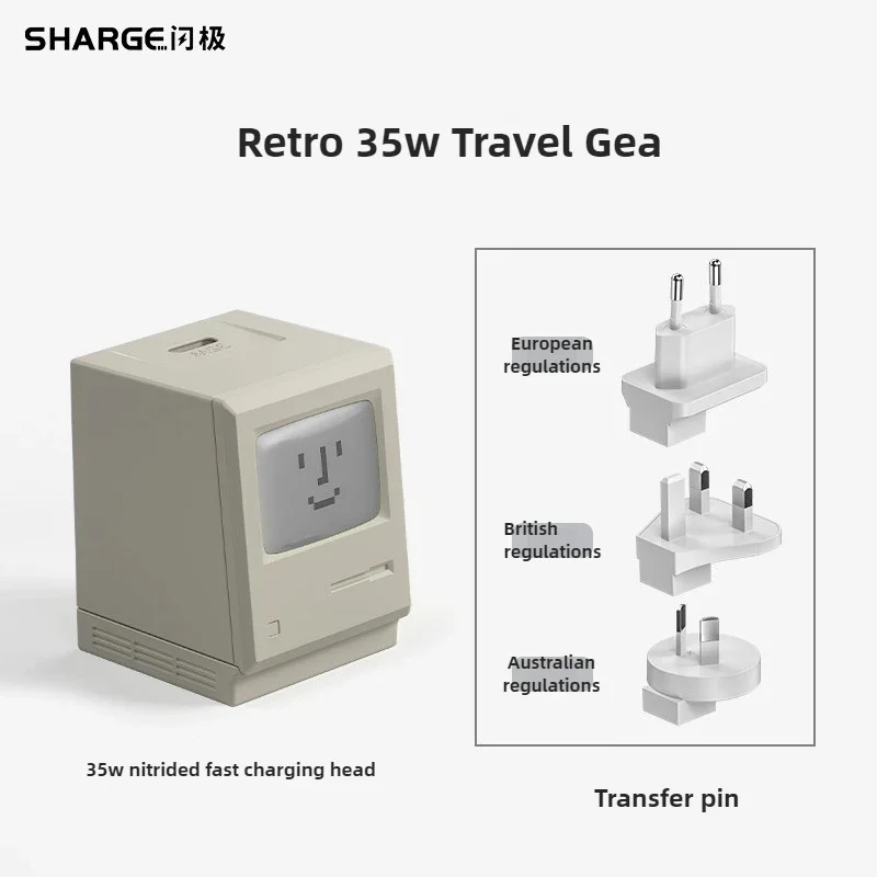 Macintosh 35 Вт нитрид галлия подходит для IPhone 15/16ProMax зарядное устройство быстрой