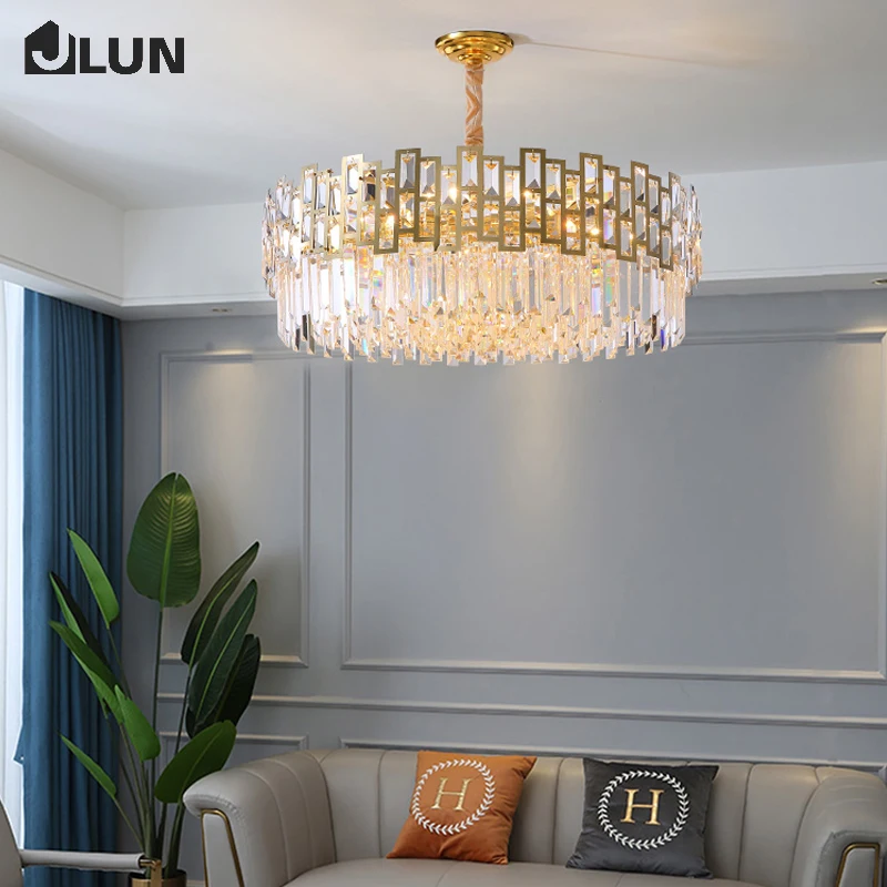 

New style light luxury style crystal chandelier modern living room lighting bedroom chandelier simple modern lighting