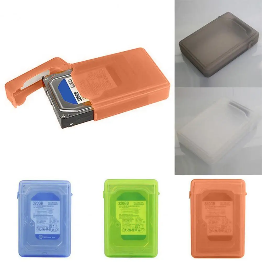 

3.5 Inch IDE SATA HDD External Case Hard Disk Drive Storage Case Protection Plastic Storage Box Enclosure Cases Protective Cover