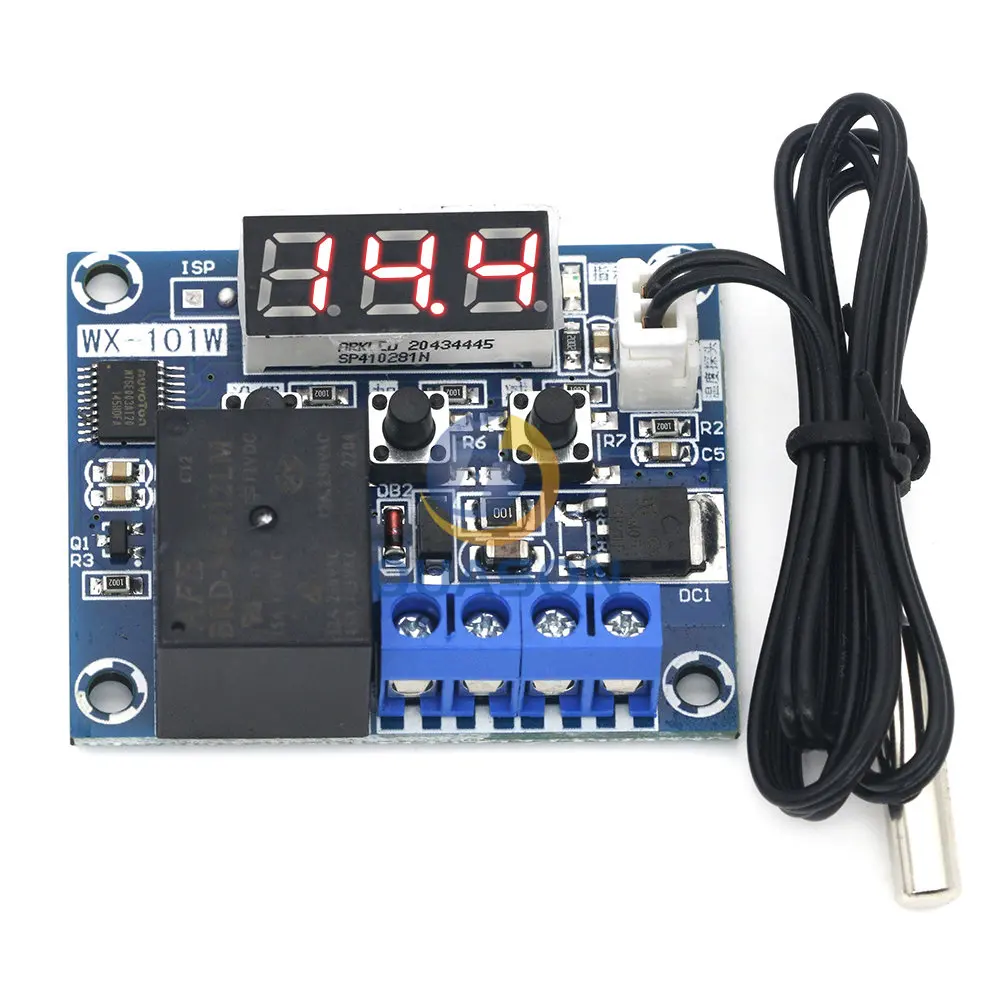 

WX-101W Direct Flow 12V Thermostat Thermal Switch High Precision Micro Digital Display Thermostat with Probe