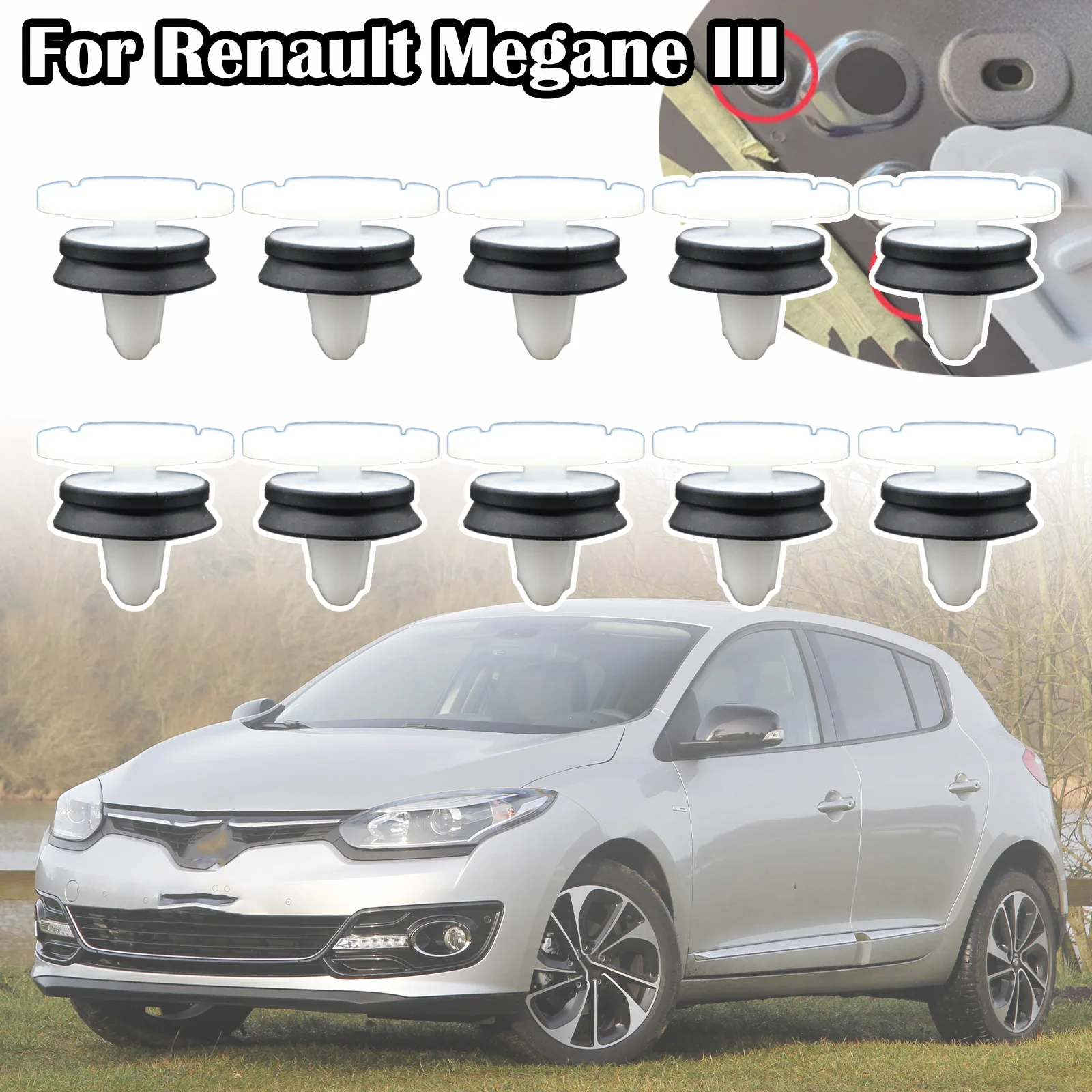 10X зажимы для внутренней обшивки двери автомобиля фиксатор карты набивка