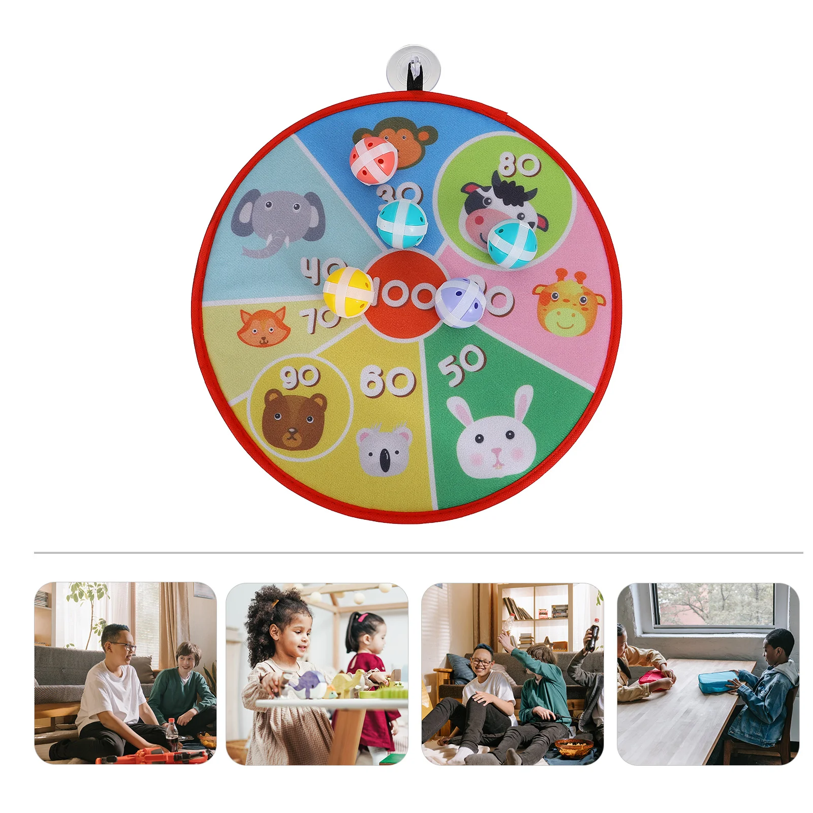 

1 Set Interesting Great Funny Cartoon Indoor Dart Dart Board Sticky