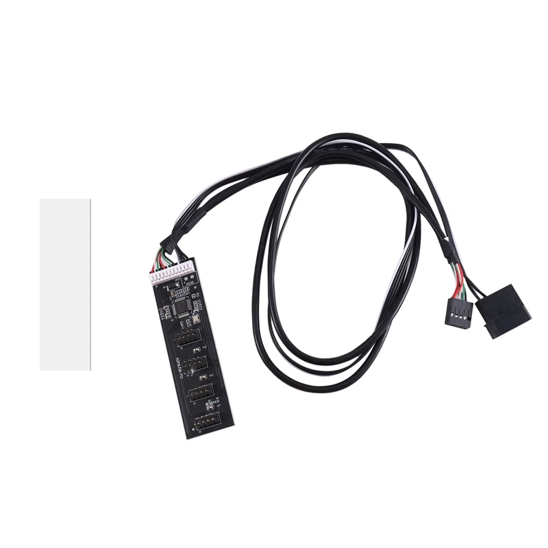 

9-контактный разъем USB 2,0, 1-4 удлинитель, Разветвитель USB 1-4, 20 см, 9-контактный внутренний кабель, материнская плата, адаптер, конвертер