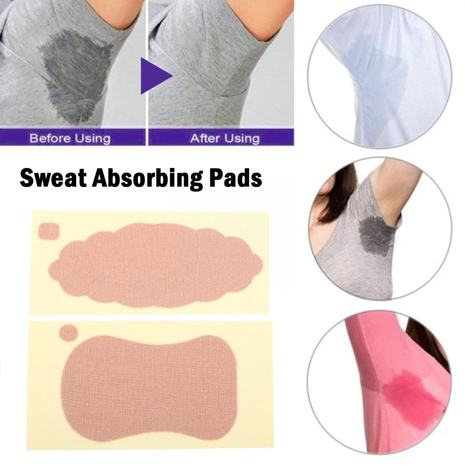 

5pcs/Bag Women Armpit Sweat Pads Underarm Summer Disposable Patch Stickers Anti Deodorant Absorbing Sweat Perspiration Anti U1R9