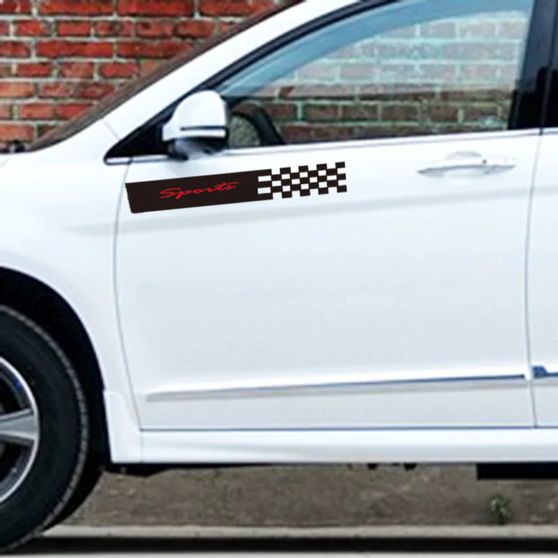 

Checkered flag car stickers scratch cover stickers cover scratches Car stickers front bumper stickers strip stickers